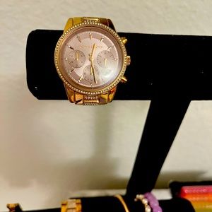 Michael Kors Rose gold diamond watch